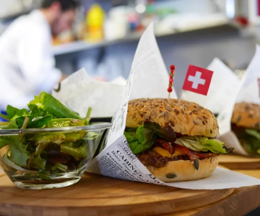 55 burger nyon restaurant nautique nyon