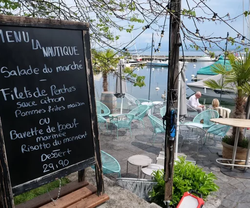 menu du jour restaurant nautique nyon