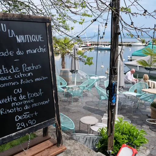 menu du jour restaurant nautique nyon